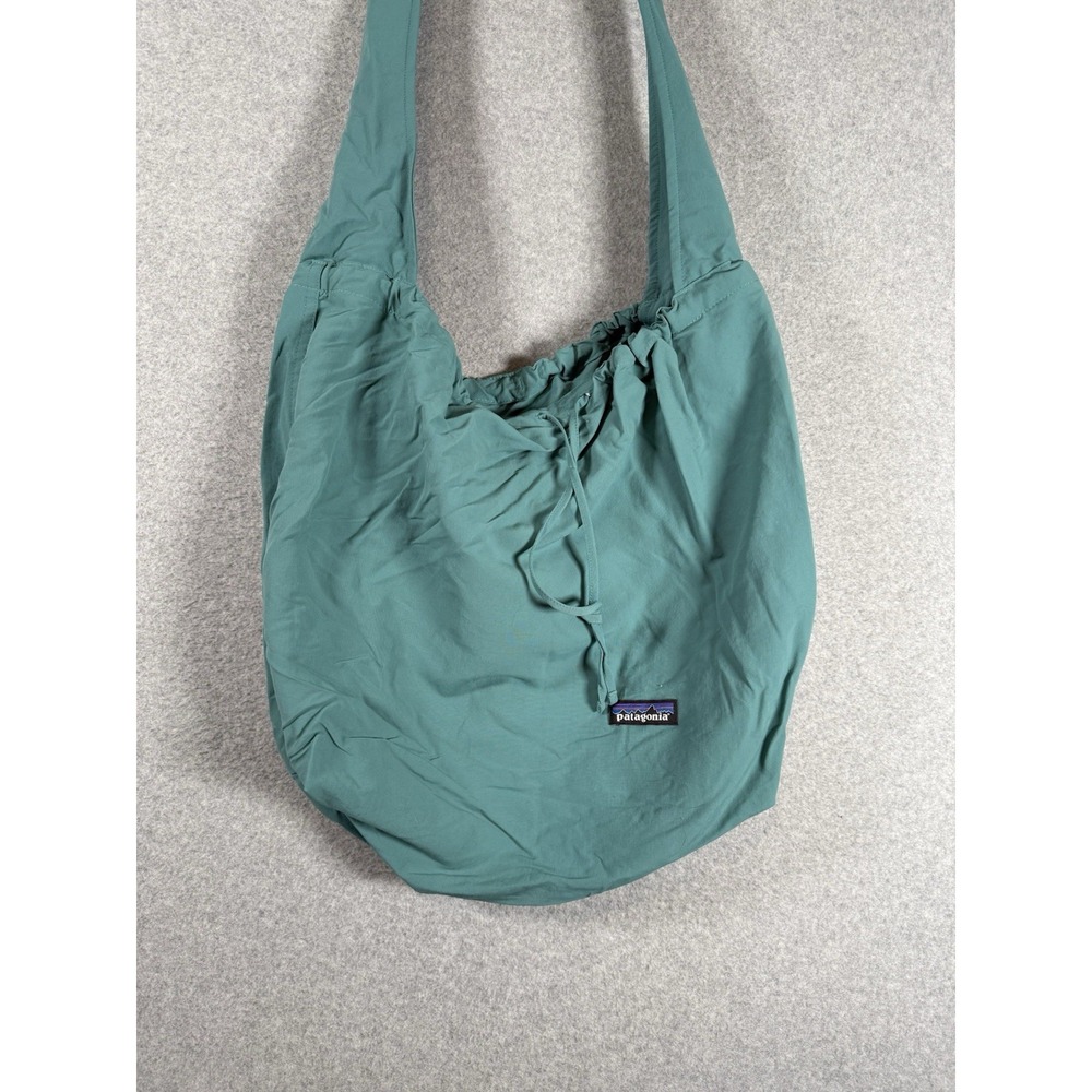 Patagonia Teal Shoulder Drawstring Tote